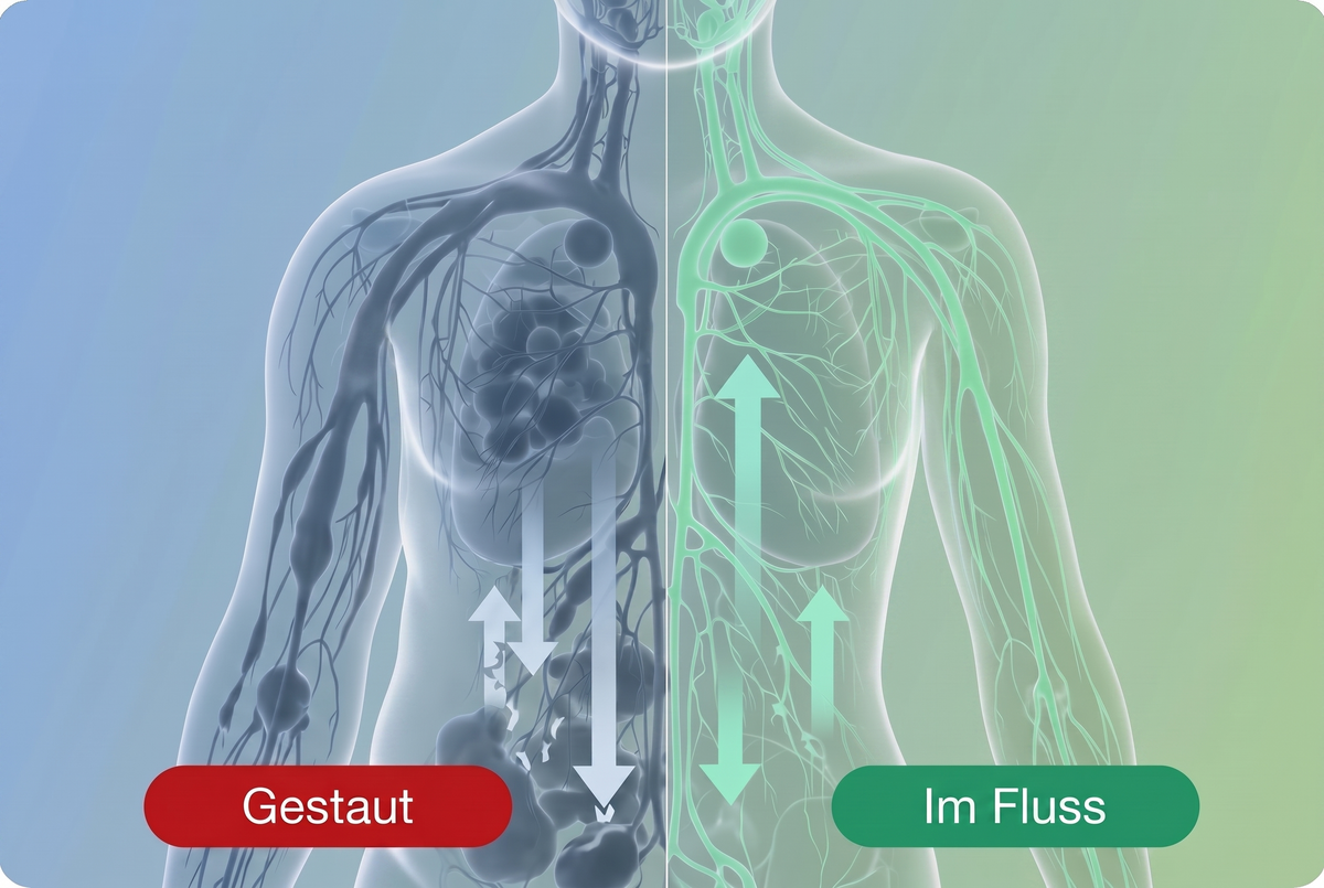 Dein Lymphsystem besitzt keine eigene Pumpe